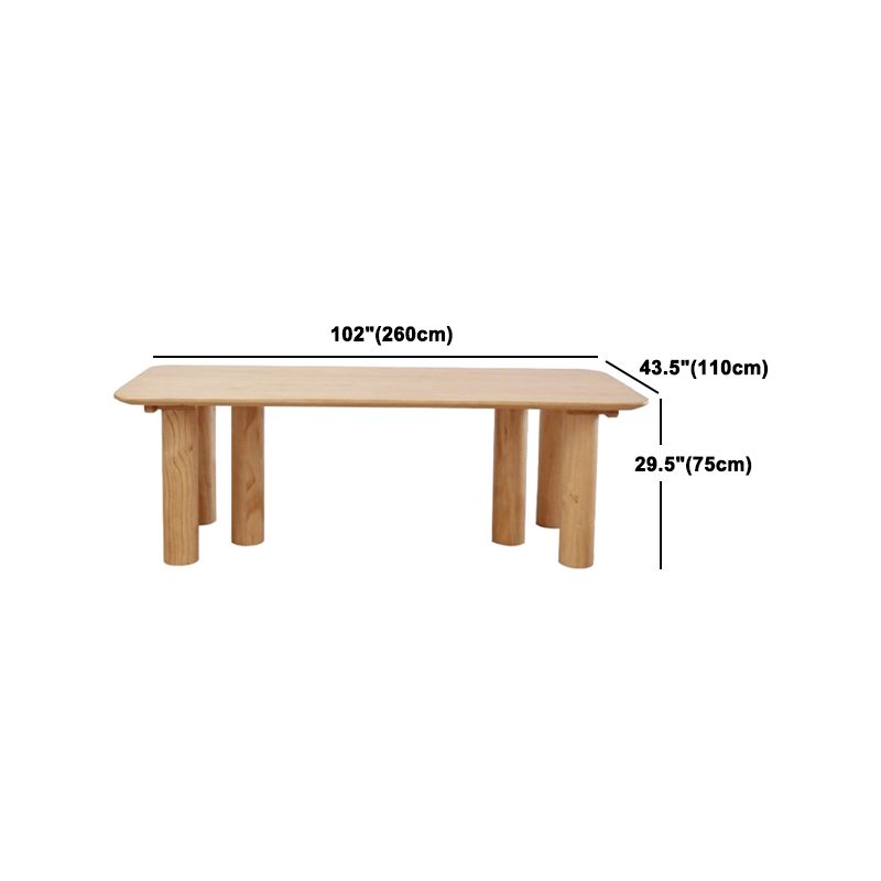 Modern Dining Set 1/5/7 Pieces Rectangle Pine Wood Dining Table for Living Room Clearhalo 'Dining Room Sets' 'Dining Tables & Seating' 'dining_room_set' 'furn' 'furn_dining_room_set' 'Furniture' 'Kitchen & Dining Furniture' 1200x1200_3b5f0812-fc6f-43fd-b70e-911a546da179