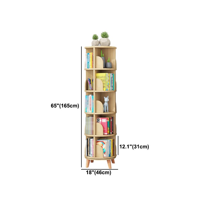 Solid Wood Bookshelf Contemporary Style Natural Bookcase for Home Office Clearhalo 'Bookcases' 'furn' 'furn_bookcases' 'Furniture' 'furniture_bookcases' 'kitchen' 'kitchen_bookcases' 'Living Room Furniture' 'Office Furniture' 1200x1200_3b5f153e-db46-4b04-a684-821bb047c7f4