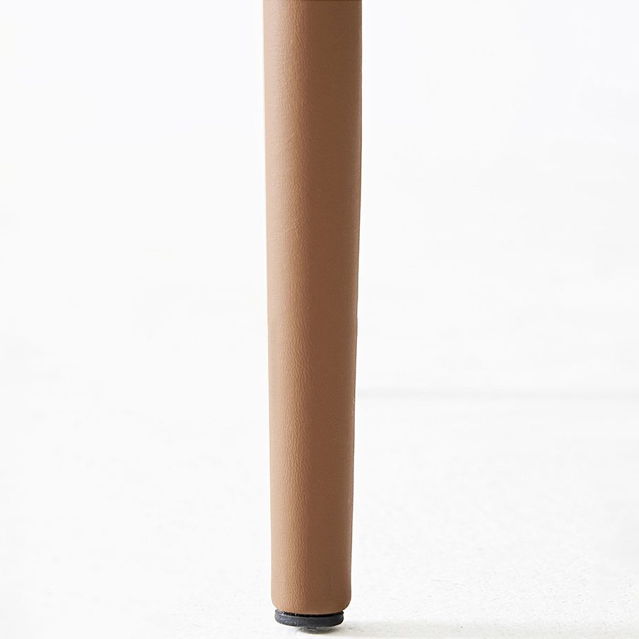 Moderner Kunstleder -Essstühle mit Kunstleder Metall armloser Esstuhl für das Restaurantgebrauch