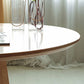 Oval Dining Table Modern Solid Wood Dining Table for Dining Room