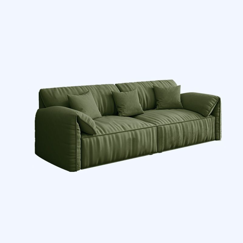 Sofa de terciopelo 37.40 "D x 31.49" H Sofá de brazo superior de almohada para sala de estar