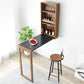 Folding Bar Pub Table Set 1/2/3 Pcs Modern Wood Bar Table and Mateal Frame Stools Clearhalo 'Bar Furniture' 'furn' 'furn_home_bar_bar_sets' 'Furniture' 'Home Bars & Bar Sets' 'home_bar_bar_sets' 'Kitchen & Dining Furniture' 1200x1200_3b61ddca-3c11-404c-aa7b-2c237a6d5f79
