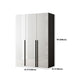 White Colour Wardrobe Contemporary Style Wooden Wardrobe Closet with Hinged Door
