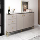 Soggiorno sideboard glam cabinet mobile sideboidale regolabile a scaffalatura con cassetti
