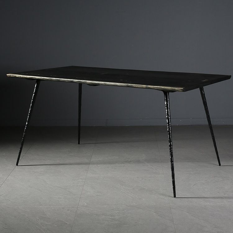 Industriële eettafel Rechthoekige houten eettafel voor eetkamer