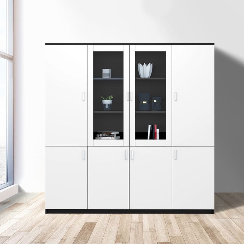 Industrial Cabinet Wood Adjustable Storage Shelves Filing Cabinet Clearhalo 'Filing Cabinets' 'filling_cabinets' 'furn' 'furn_filling_cabinets' 'Furniture' 'Office Furniture' 1200x1200_3b6a490c-ec1e-4bb3-a988-38a1e1c5b274