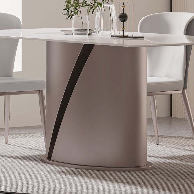 Designer Style Sintered Stone Top Dining Set 1/4/5/7 Pieces Dining Table with Chairs Clearhalo 'Dining Room Sets' 'Dining Tables & Seating' 'dining_room_set' 'furn' 'furn_dining_room_set' 'Furniture' 'furniture_dining_room_set' 'Kitchen & Dining Furniture' 1200x1200_3b6c801b-46f1-41ab-a4b8-2430b7a6a19b