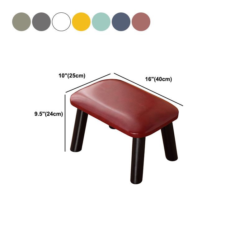 Faux Leather Ottoman Whole Colored Nailhead Trim Water Resistant Rectangle Pouf Ottoman Clearhalo 'furn' 'furn_ottomans_poufs' 'Furniture' 'Living Room Furniture' 'Ottomans & Poufs' 'ottomans_poufs' 1200x1200_3b6dba93-4344-4f02-9bbc-7ff6354a583a