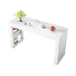 Glam White Wood Bar Dining Table with White Stone Top Rectangle Indoor Bistro Table Clearhalo 'Bar Furniture' 'Bar Tables' 'bar_tables' 'furn' 'furn_bar_tables' 'Furniture' 'furniture_bar_tables' 'Kitchen & Dining Furniture' 1200x1200_3b6fa08d-28e6-4084-8b9f-8282a64acad9