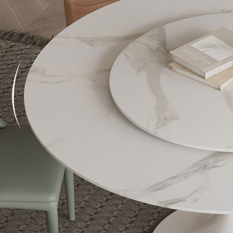 Modern Matte Finish Stone Table Round Tulip Dining Table for Home Clearhalo ' dining_table' 'Dining Tables & Seating' 'Dining Tables' 'furn' 'furn_dining_table' 'Furniture' 'furniture_dining_table' 'Kitchen & Dining Furniture' 'kitchen&dining_furn' 'kitchen' 'kitchen_dining_table' 1200x1200_3b70087f-2218-4e0a-839d-730f5ff9a596