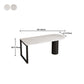 Free Form Dining Table Contemporary Table with Double Pedestal Base for Kitchen Clearhalo ' dining_table' 'Dining Tables & Seating' 'Dining Tables' 'furn' 'furn_dining_table' 'Furniture' 'furniture_dining_table' 'Kitchen & Dining Furniture' 'kitchen&dining_furn' 'kitchen' 'kitchen_dining_table' 1200x1200_3b700a03-6961-4733-a516-8c5036f92156