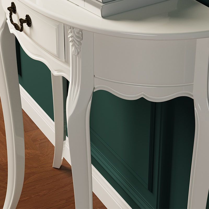 Tavolo di accento moderno della metà secolo tavolo da console in legno mezzano in marrone