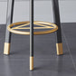 Glam Metal Barstool Faux Leather Footrest Stool in Matte Finsih for Indoor Clearhalo 'Bar Furniture' 'Bar Stools' 'bar_stools' 'furn' 'furn_bar_stools' 'Furniture' 'Kitchen & Dining Furniture' 1200x1200_3b707f1b-2c95-4284-8447-6b029f67c38a