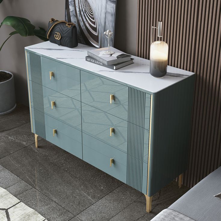 Modern Stone Countertop Credenza Engineered Wood Dining Buffet with Drawer for Living Room Clearhalo 'buffet_sideboard' 'Buffets & Sideboards' 'Furniture' 'furniture_buffet_sideboard' 'Kitchen & Dining Furniture' 1200x1200_3b71d48c-a429-4f67-a8df-7731e1f130c3