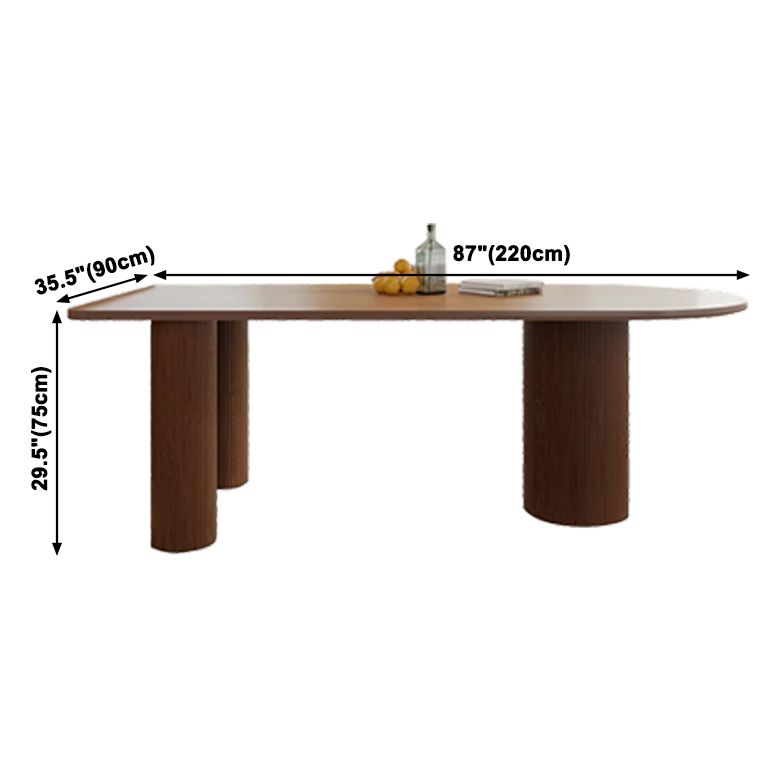 Contemporary Style Home Solid Wood Dining Table Freeform Table with 3 Legs Base Clearhalo ' dining_table' 'Dining Tables & Seating' 'Dining Tables' 'furn' 'furn_dining_table' 'Furniture' 'furniture_dining_table' 'Kitchen & Dining Furniture' 'kitchen&dining_furn' 'kitchen' 'kitchen_dining_table' 1200x1200_3b726830-007e-4a71-94b4-051be57644fe