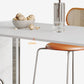 Table à manger en pierre Table moderne avec base à double piédestal pour salle à manger