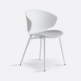 Moderna sala da pranzo imbottita sedia da pranzo in plastica in plastica