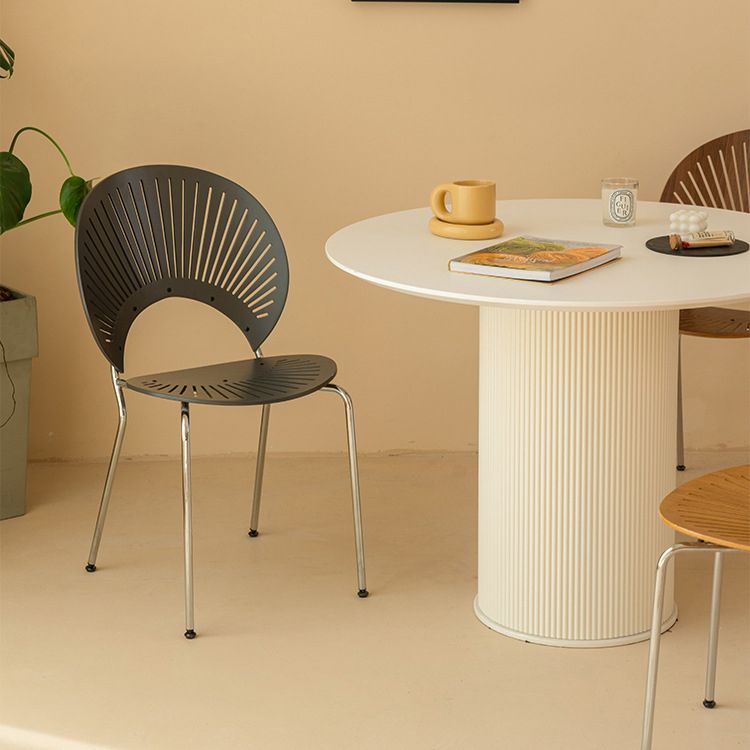 Contemporary Style Dining Chair Armless Kitchen Chairs with Metal Legs Clearhalo ' kitchen&dining_furn' 'Dining Chairs' 'Dining Tables & Seating' 'dining_chair' 'furn' 'furn_dining_chair' 'Furniture' 'furniture_dining_chair' 'Kitchen & Dining Furniture' 'kitchen' 1200x1200_3b79a278-3066-4b33-8574-8dadbb49d22e