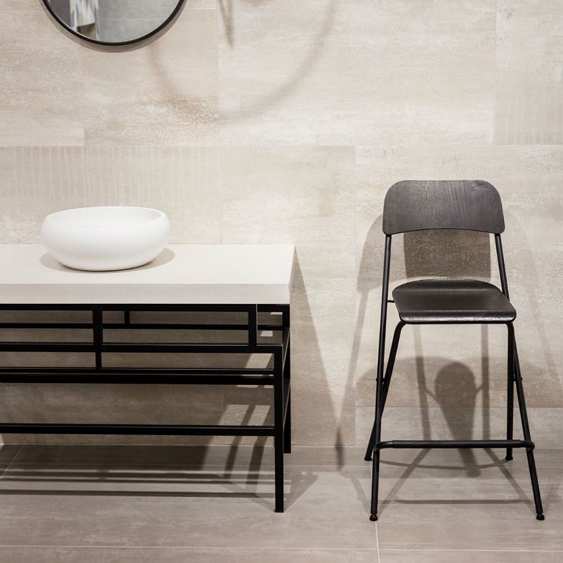 Nordic Steel Simple Folding Barstool 29" H Birch Tall Stool, 1 Piece Clearhalo 'Bar Furniture' 'Bar Stools' 'bar_stools' 'furn' 'furn_bar_stools' 'furniture_bar_stools' 'Kitchen & Dining Furniture' 'kitchen&dining_furn' 'kitchen' 'kitchen_furn' Furniture' 1200x1200_3b79c5bf-8051-4a53-a099-b9c55d6c87df