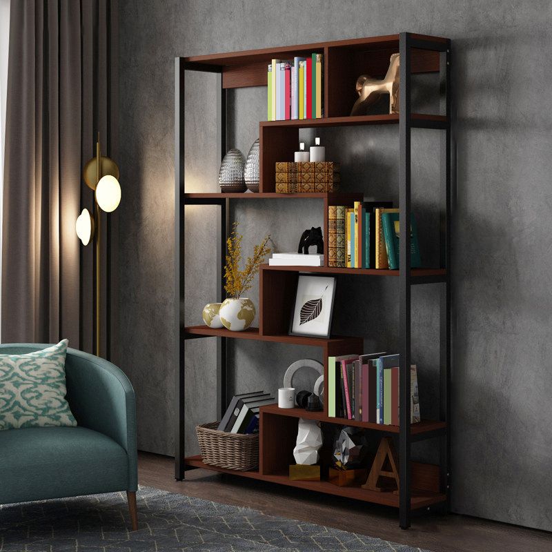 Modern Style Wood Bookcase Open Back Bookshelf for Home Office Clearhalo 'Bookcases' 'Furniture' 'furniture_bookcases' 'Office Furniture' 1200x1200_3b7a970d-fff1-4c42-af0b-ade3f01d5d2d