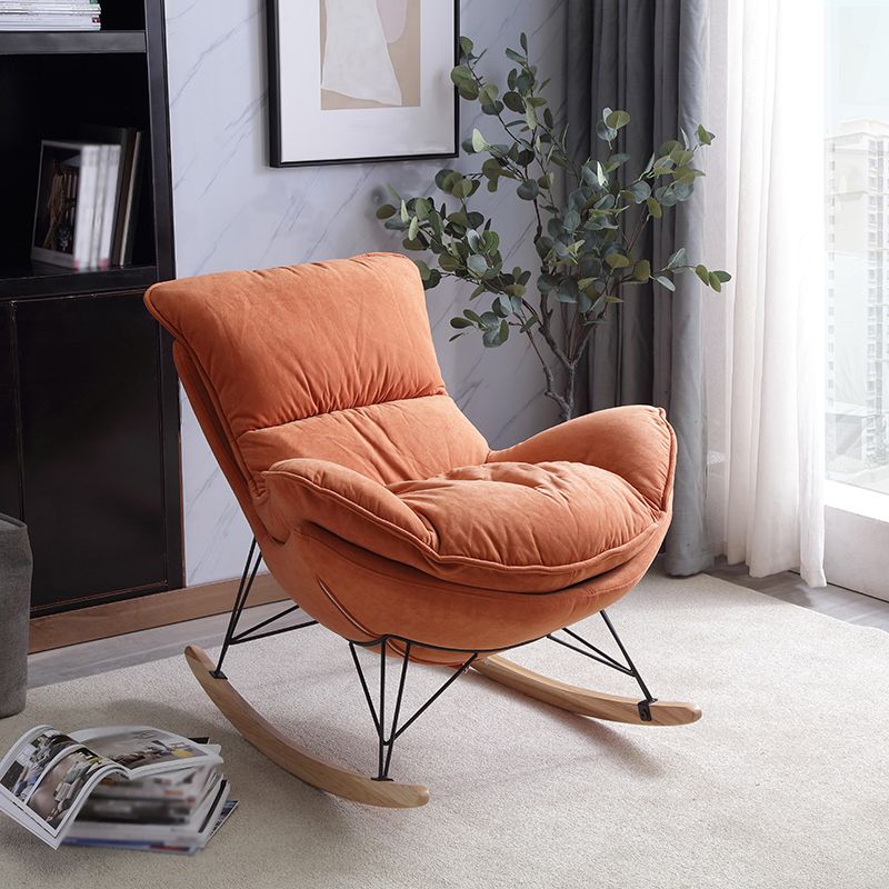 Ergonomic with Ottoman Rocker Chair with Padded Seat Rocking Chair Spindle