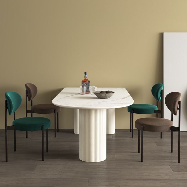 家のための現代的な3フィートのダイニングテーブルストーンダイニングルーム家具