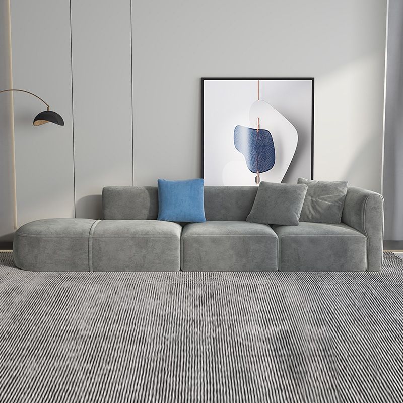 リビングルームとアパート用のライトグレースカンジナビアソファ27.6 "