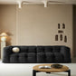 Contemporain 41,3 "D Laine canapé biscuit arrière Sofa tissu de smoking