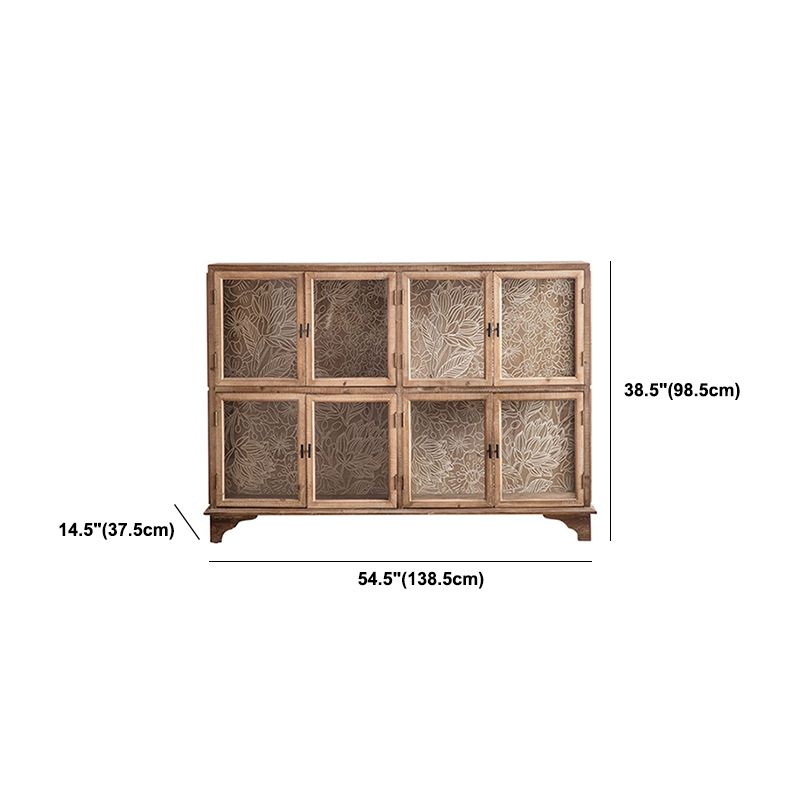Mobile moderno curiosità in legno porte in vetro armadio di stoccaggio con porte per sala da pranzo