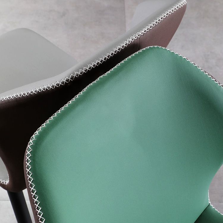 Scandinavian Home Side Chair Indoor Wingback Metal Armless Dining Room Chair Clearhalo ' kitchen&dining_furn' 'Dining Chairs' 'Dining Tables & Seating' 'dining_chair' 'furn' 'furn_dining_chair' 'Furniture' 'furniture_dining_chair' 'Kitchen & Dining Furniture' 'kitchen' 1200x1200_3b803f6c-1563-4ceb-8a91-cbbb1af12c0e