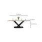 Modern Dining Table Stone Dining Room Dining Table with Metal Base Clearhalo 'Dining Tables & Seating' 'Dining Tables' 'dining_table' 'furn' 'furn_dining_table' 'Furniture' 'Kitchen & Dining Furniture' 1200x1200_3b810355-efe9-49b3-ac8c-4574841a3ee3