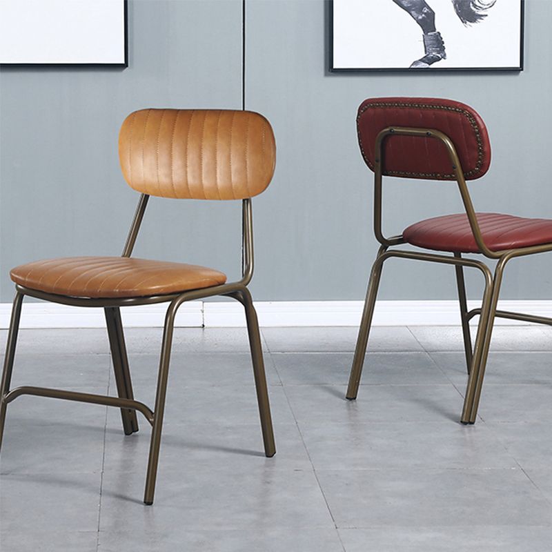 19.69 "brede industriële stijl Single Sofa Chair Fixed Back Basic Basic Four Legs Armless Chair