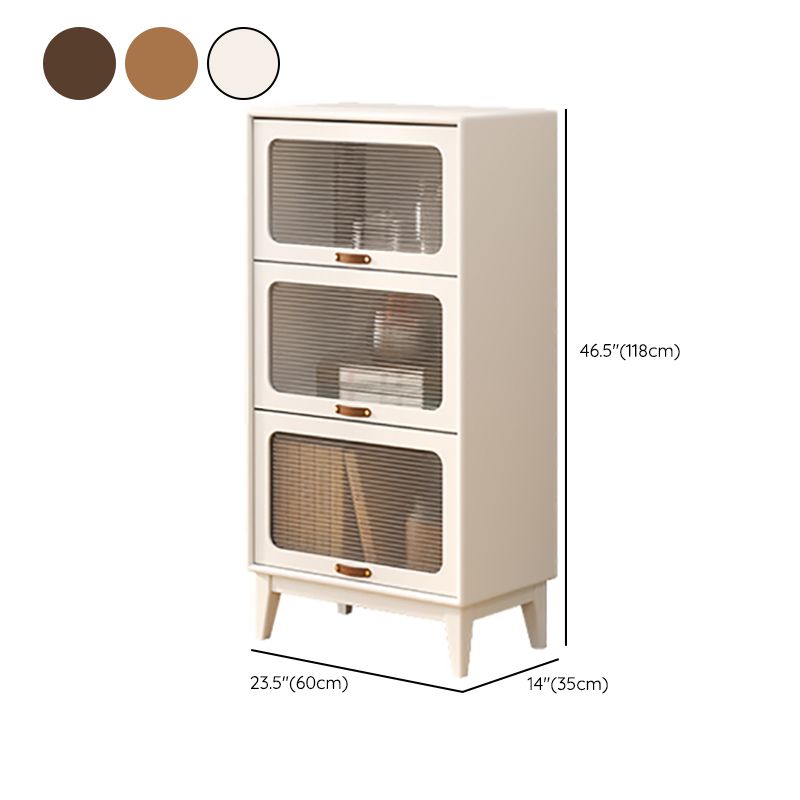 Wood Accent Cabinet, Glass Doors Storage Cabinet - Solid Wood Clearhalo 'Cabinets & Chests' 'cabinets_chests' 'furn' 'furn_cabinets_chests' 'Furniture' 'Living Room Furniture' 1200x1200_3b847887-9a4a-4ece-881e-03dc11913a41