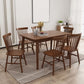 Rectangle Wood Dining Table Modern Rubber Wood Table in Nature/Walnut with 4 Legs Clearhalo ' dining_table' 'Dining Tables & Seating' 'Dining Tables' 'furn' 'furn_dining_table' 'Furniture' 'furniture_dining_table' 'Kitchen & Dining Furniture' 'kitchen&dining_furn' 'kitchen' 'kitchen_dining_table' 1200x1200_3b847c06-bf06-4991-9b0e-0d3045e78d7d
