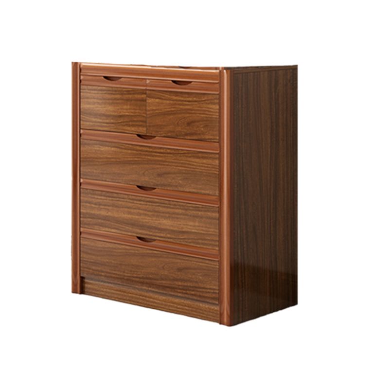 Coffre de rangement contemporain pour chambre à coucher en marron avec tiroirs