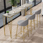 Modern Marble Bar Table with Rectangle Table Top Legs Table - 41.3" H Clearhalo 'Bar Furniture' 'Bar Tables' 'bar_tables' 'furn' 'furn_bar_tables' 'Furniture' 'furniture_bar_tables' 'Kitchen & Dining Furniture' 1200x1200_3b8bc2d2-3db8-4f57-b656-9d3b4008447c