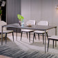 Simplicity Sintered Stone Dining Table Rectangular Table with Metallic Four-leg Clearhalo ' dining_table' 'Dining Tables & Seating' 'Dining Tables' 'Furniture' 'furniture_dining_table' 'Kitchen & Dining Furniture' 'kitchen&dining_furn' 'kitchen' 'kitchen_dining_table' 1200x1200_3b8c4a67-1ae8-4922-855c-111bbc2a59dd