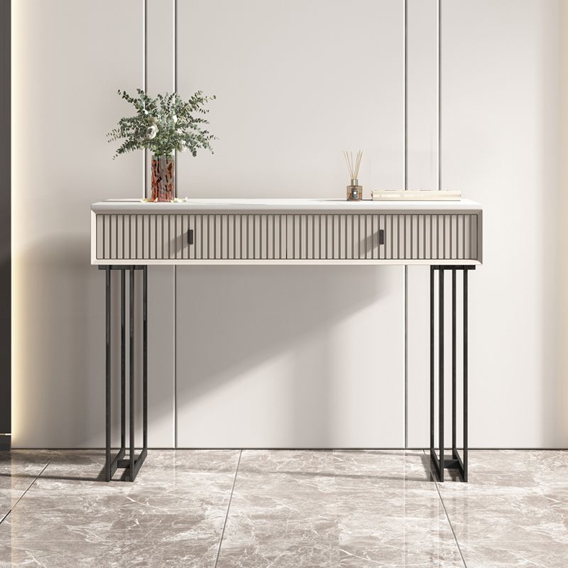 Table de vanité de 29,92 "avec tiroirs en pierre de maquillage en pierre