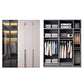 White Modern Armoire Engineered Wood Grand Wardrobe with Drawers and Hanging Rod Clearhalo 'Armoires & Wardrobes' 'armoires_wardrobes' 'Bedroom Furniture' 'furn' 'furn_armoires_wardrobes' 'Furniture' 1200x1200_3b8cc292-a4aa-4c43-94a9-0a7d56aa064a