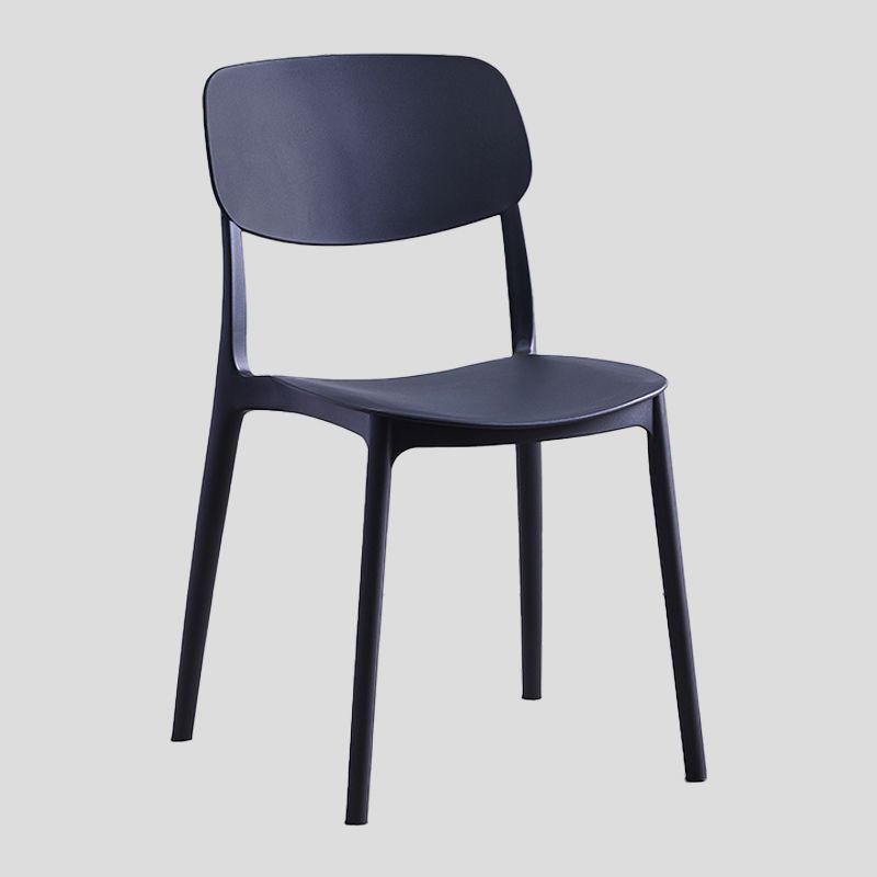 Contemporary Style Plastic Dining Chairs Open Back Dining Side Chair for Kitchen Clearhalo ' kitchen&dining_furn' 'Dining Chairs' 'Dining Tables & Seating' 'dining_chair' 'furn' 'furn_dining_chair' 'Furniture' 'furniture_dining_chair' 'Kitchen & Dining Furniture' 'kitchen' 1200x1200_3b8f98f3-07af-4878-86bb-999d4618a15c