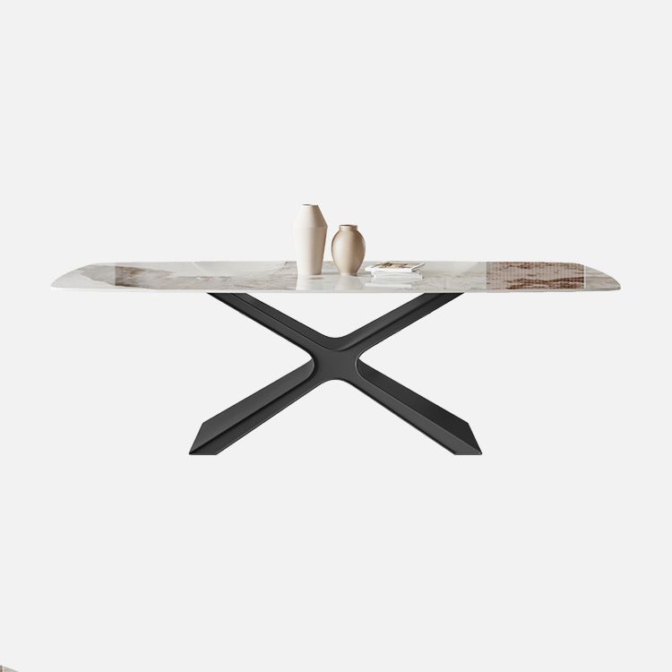 Modern Rectangle Sintered Stone Dining Set 1/2/4/5/6/7 Pieces Dining Table with Chairs Clearhalo 'Dining Room Sets' 'Dining Tables & Seating' 'dining_room_set' 'furn' 'furn_dining_room_set' 'Furniture' 'furniture_dining_room_set' 'Kitchen & Dining Furniture' 1200x1200_3b8ffa46-af75-40e0-8138-185765d9304a