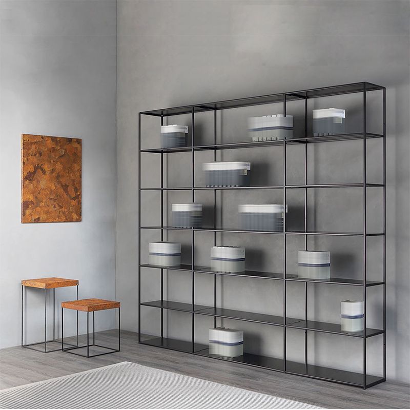Modern Style Open Bookshelf Metal Etagere Bookcase for Office Clearhalo 'Bookcases' 'furn' 'furn_bookcases' 'Furniture' 'furniture_bookcases' 'kitchen' 'kitchen_bookcases' 'Living Room Furniture' 'Office Furniture' 1200x1200_3b90c561-3a77-4e22-9822-7c370c59a02c