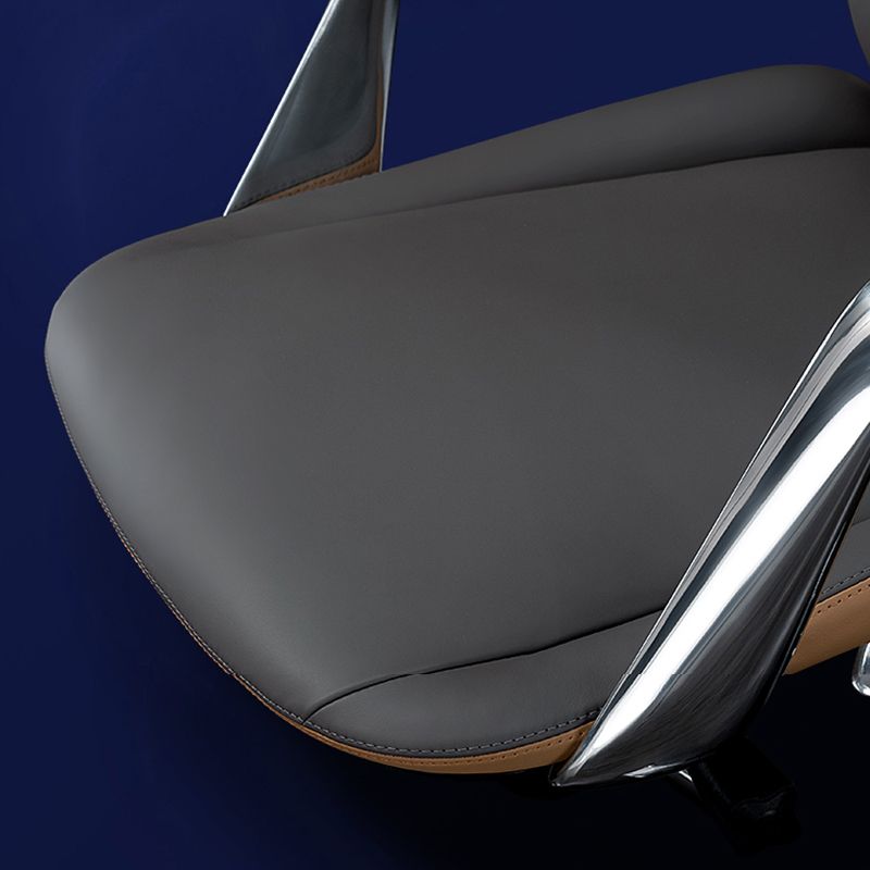 Moderner Bürostuhl Leder Neigungsmechanismus ohne belastende ergonomische Stuhl mit Rädern