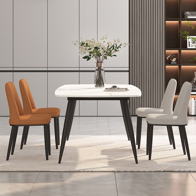 Home Scandinavian Side Chair Open Back Metal Upholstered Dining Room Chair Clearhalo ' kitchen&dining_furn' 'Dining Chairs' 'Dining Tables & Seating' 'dining_chair' 'furn' 'furn_dining_chair' 'Furniture' 'furniture_dining_chair' 'Kitchen & Dining Furniture' 'kitchen' 1200x1200_3b9358ae-4250-42ac-9b78-09c267391200