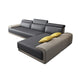 33.46 "H Faux Leather verzonken ARM SOFA & CHAISE VOOR LIDE ROOM