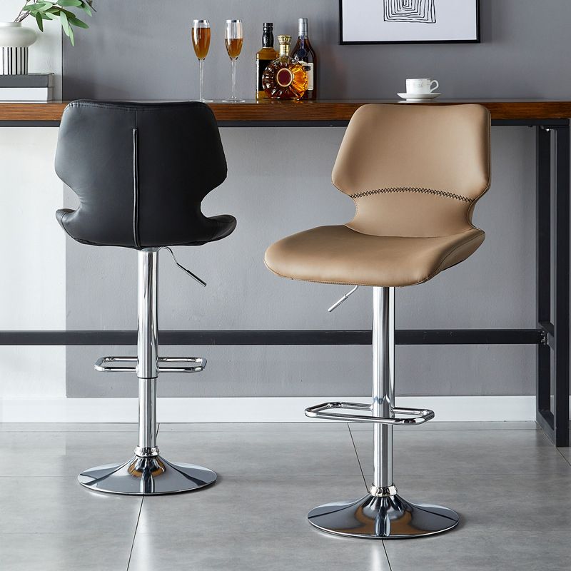 Modern Liftable Bar-stool Metal Counter Bar Stool with Metal Legs for Kitchen