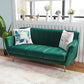 Modern Tight Back Couch Standard Velvet Tuxedo Arm Sofa in Green/Teal/Pink Clearhalo 'furn' 'furn_sofas' 'Furniture' 'furniture_sofas' 'kitchen' 'kitchen_sofas' 'Living Room Furniture' 'Sofa' 'sofas' 1200x1200_3b94f626-ede9-4606-83b9-510de7caa05c