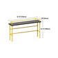Modern Black Wood Counter Table with Rectangle Table Top Yellow Trestle Table -42" H Clearhalo 'Bar Furniture' 'Bar Tables' 'bar_tables' 'furn' 'furn_bar_tables' 'Furniture' 'furniture_bar_tables' 'Kitchen & Dining Furniture' 1200x1200_3b95c551-163c-4a09-af2e-667b3f2d6192
