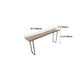Solid Wood Bar Table Silver and Metal Base Bar Table for Kitchen LivingRoom Coffee Room Clearhalo 'Bar Furniture' 'Bar Tables' 'bar_tables' 'furn' 'furn_bar_tables' 'Furniture' 'Kitchen & Dining Furniture' 1200x1200_3b96f760-7134-4e2c-a8b8-3355c75afd37