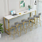 White Bar Table Traditional Luxury Rectangle Bar Table with Trestle Base Clearhalo 'Bar Furniture' 'Bar Tables' 'bar_tables' 'Furniture' 'furniture_bar_tables' 'Kitchen & Dining Furniture' 1200x1200_3b9999ac-5f2c-45e5-80e9-1352fa50c7f1
